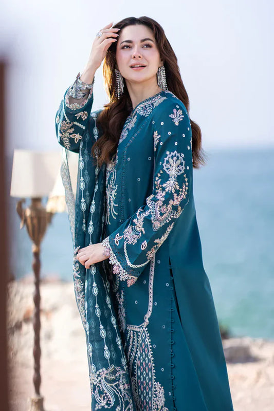 ZARA SHAHJAHAN 3-PIECE COLLECTION ORGANZA EMBROIDERED DUPATTA