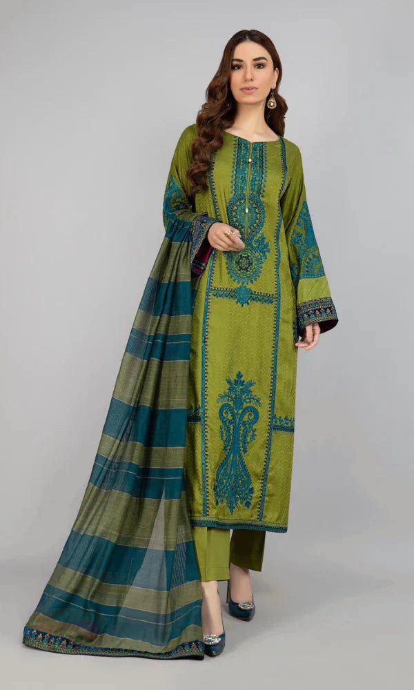 Lawn Stuff Front Heavy Embroidered Sleeves Embroidered Printed Organza Dupatta