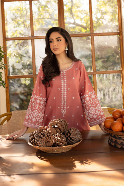 BATIK-2PC LAWN EMBROIDRED SHIRT WITH LAWN EMBROIDRED SLEEVES