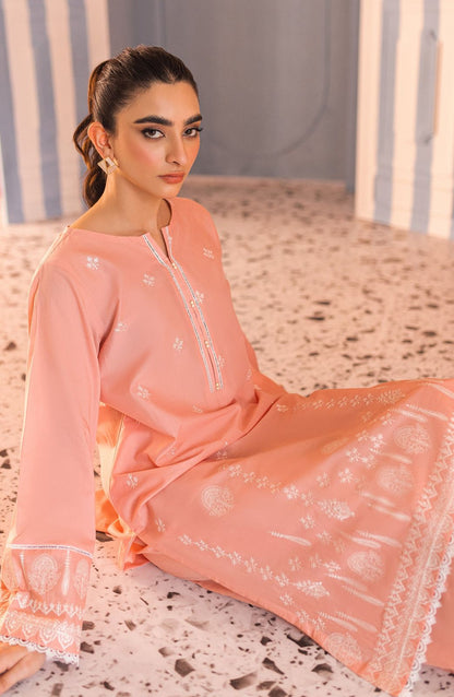 Stitched 2 Piece Embroidered LAWN Shirt and LAWN Pant