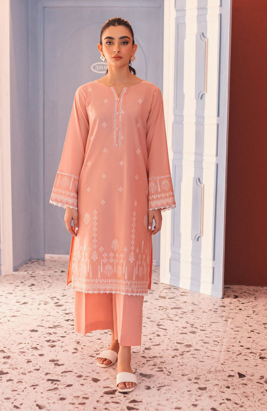 Stitched 2 Piece Embroidered LAWN Shirt and LAWN Pant